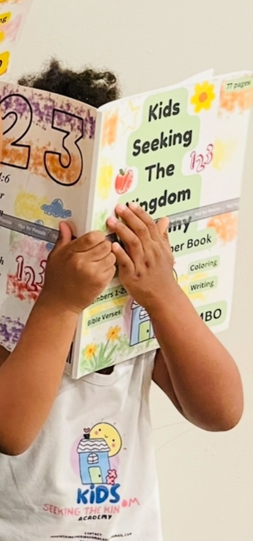 Kids Seeking the Kingdom Academy Activity & Number Workbook: 77 pages of Numbers 1-25, Coloring, Tracing and Bible Verses